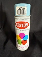 Near Mint Baby Blue Borden Bar Code Krylon Vintage Spray Paint can New Old Stock