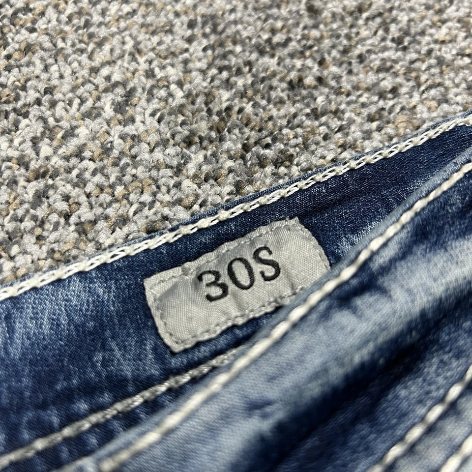 Мужские джинсы BKE 30x30 Blue Aiden Bootcut опрятные средняя посадка легкая стирка эластичная джинсовая ткань - Изображение 4 из 4