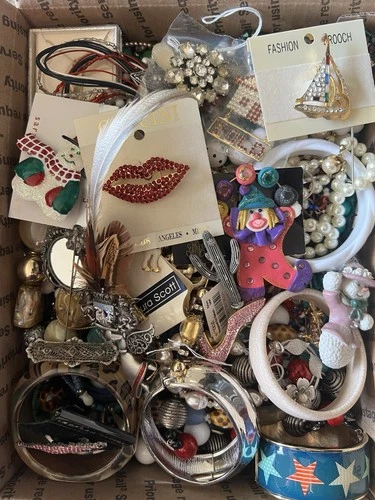 Huge Lot of Vintage Costume Jewelry (12 pounds )all Wearable No Broken Junk #3