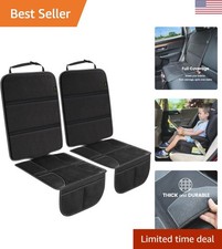 High-Quality Thick Padding Car Seat Protectors with Storage Pockets - 2 Pack