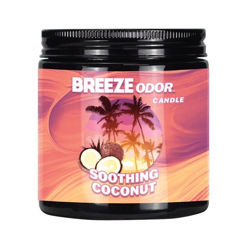 1x Breeze Odor Candle Soothing Coconut Home Fragrance Aromatherapy 13oz Sealed 4090₽