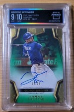 2024 Topps Five Star Autographs George Springer #FSA-GS Bookend /15 Blue Jays