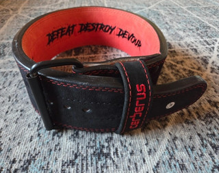 Cerberus single prong Leather Powerlifting/Strongman belt medium
