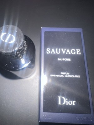 DIOR Mini/Travel Men SAUVAGE Eau Forte PARFUM Splash *NIB* 10mL/0.34oz FREE SHIP