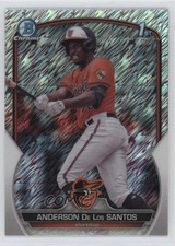 2023 Bowman Chrome Prospects Shimmer Refractor Anderson De Los Santos 16kt