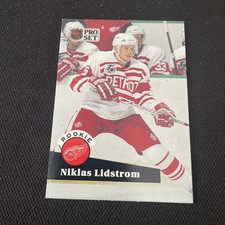 1991-92 Pro Set Niklas Lidstrom Rookie Card RC #531 Detroit Red Wings  HOF (A20)