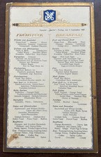 BERLIN (North German Lloyd) 1927 STEAMSHIP MENU CARD with PROGRAMME