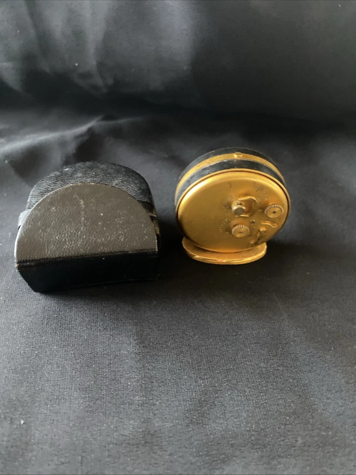 REVEIL ANCIEN DE BUREAU VOYAGE JAEGER 1950/ 1960-8 JOURS-FONCTIONNE. - Photo 4/4