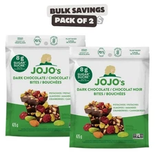 Pack of 2 - Jojo's Dark Chocolate Bites (475 g) each