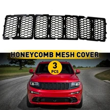 For Jeep Grand Cherokee 2014+Black Honeycomb Mesh Insert Grille Trim Accessories