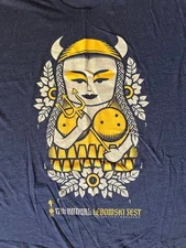 17th Annual Lebowski Fest Tshirt 2018 - Maude Nesting Doll - Louisville KY -Blue