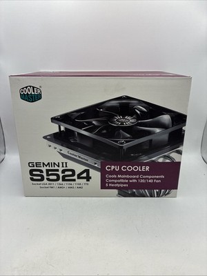 Cooler Master Gemini II CPU Fan Heatsink for Intel LGA , AM2 & 3, Brand New
