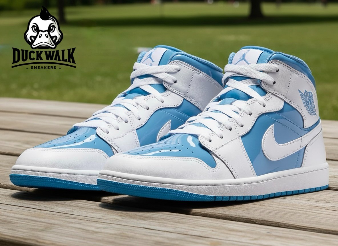 Nike Air Jordan 1 Mid SE Shoes White Legend Blue FZ2142-114 Men's