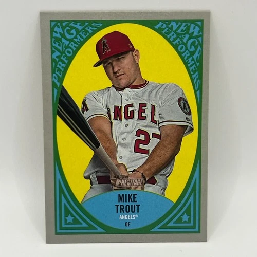 2019 Topps Heritage New Age Performers Mike Trout #13 LAA