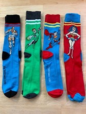 New DC Justice League Socks 4 Pairs Size 8 -12 