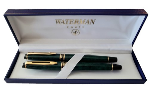 Rare Limited Edition] WATERMAN Dark Green Fountain Pen JP Morgan