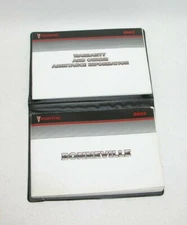 2003 Pontiac Bonneville Factory Original Glovebox Owners Manual Book Portfolio