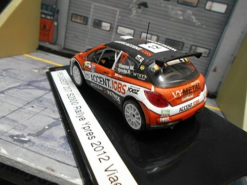 Peugeot 207 Super 2000 S2000 Rallye Ypres 2012 #12 Viane A Jobs UMBAU IXO 1:43 - Imagen 3 de 5