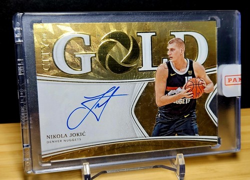 2019-20 Nikola Jokic Opulence City Of Gold On Card Auto /25 Sealed SSP Ebay 1/1 - Picture 3 of 6
