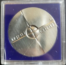 (39.) Rarit&auml;t Medaille "Orbi et Orbi" 1981 in Kunsttoffbox Joh.Paul II 44mm