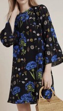 NEW — ANTHROPOLOGIE MAEVE Lucinda Silk Floral Dress USA Size Small, MSRP $228