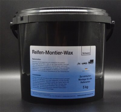 5Kg Universal schwarz Reifen Montage Montagepaste Montierpaste Made in Germany 