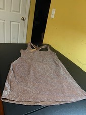 NWT Skims Womens Glitter Swim Metallic Dress Jasper SW-DRS-0111 Size 4X W12