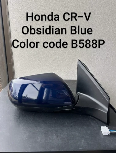 NEW OBSIDIAN BLUE mirror fits 15-16 Honda CR-V EX Passenger RT w/ Camera no heat