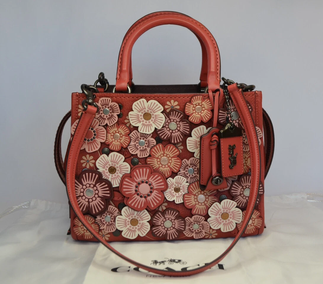 NWT Coach 1941 Rogue 25 Tea Rose Washed Red Bag 58840