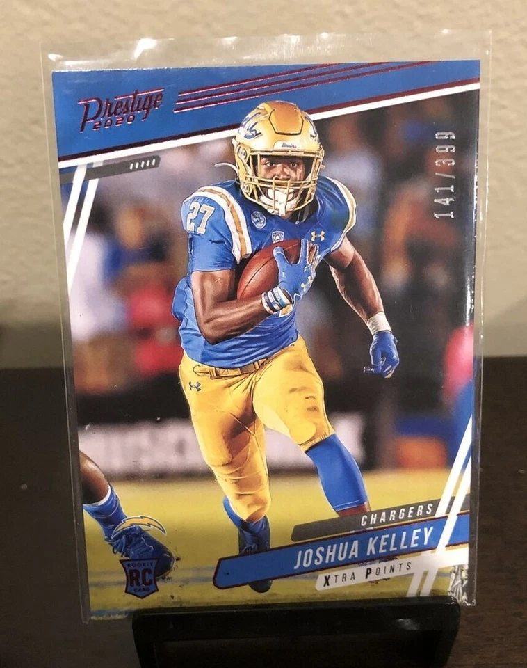 2020 Panini Prestige Joshua Kelley Rookie Auto w/ Base, Green & Red Xtra#141/399 - Image 3 of 4