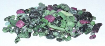 Ruby Zosite, tumbled chips 5-7mm 1 oz