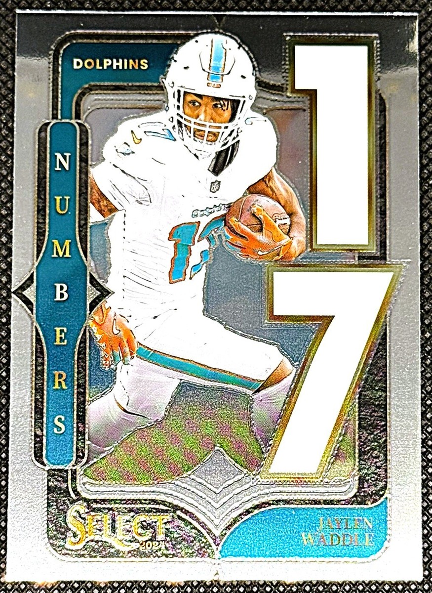 2024 Panini Select Numbers Jaylen Waddle #21 - Miami Dolphins | eBay