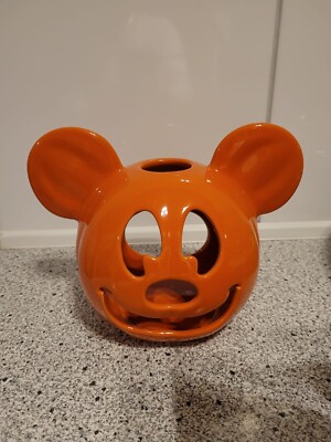Disney Store, Disneyland Paris Mickey Mouse Halloween Kürbis, Teelichter, Neu