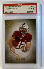 ANDREW LUCK RC 2012 UD SP AUTHENTIC ROOKIE CARD#151 PSA10!COLTS QB RC GOAT HOF