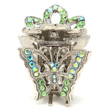 Metal hair claw jaw rhinestones crystal elegant butterfly flowers design