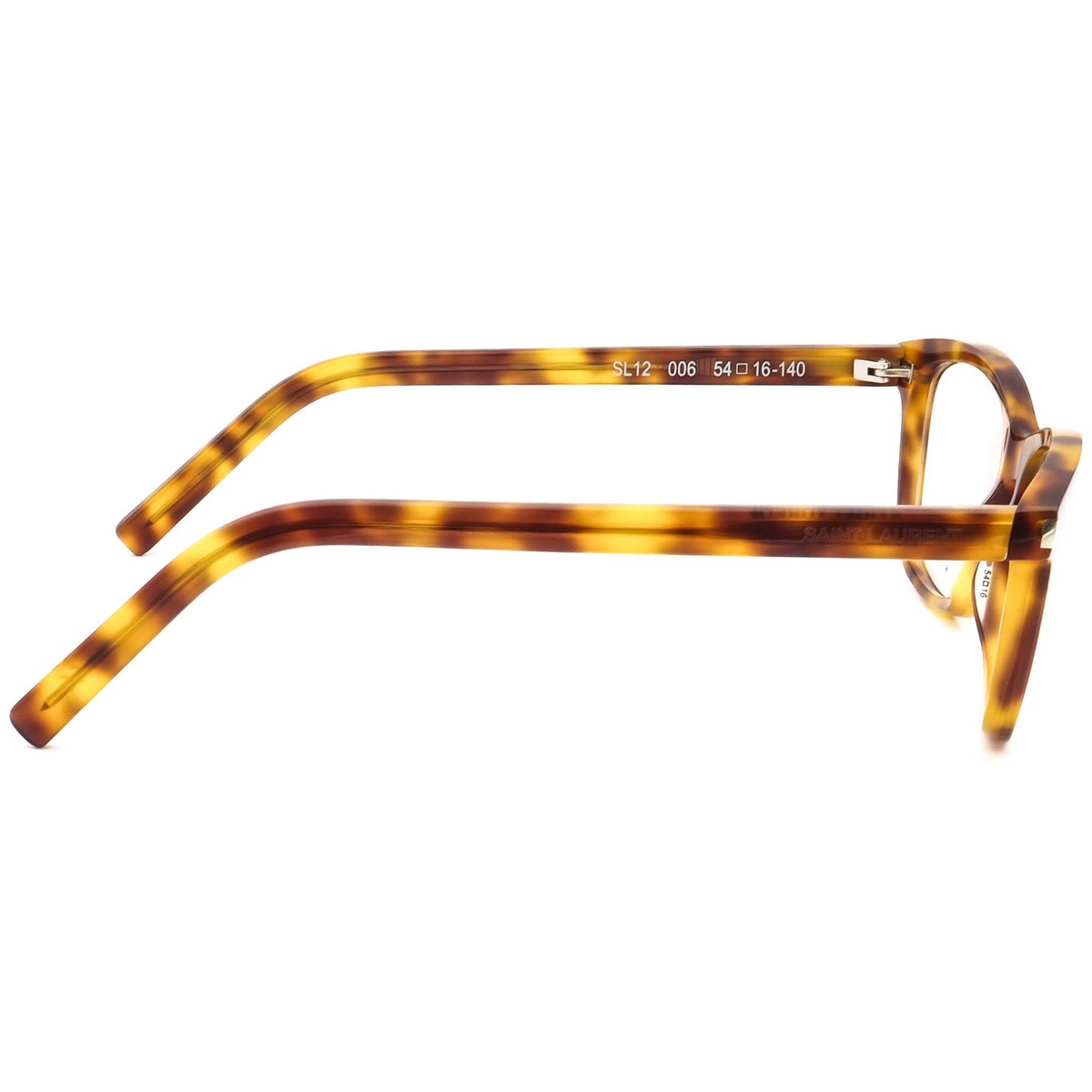 Saint Laurent Eyeglasses SL12 006 Blonde Tortoise Square  display picture 3