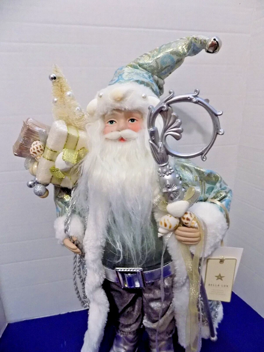 NEW Christmas Coastal Nautical Santa Claus Florida Bella Lux kdesign