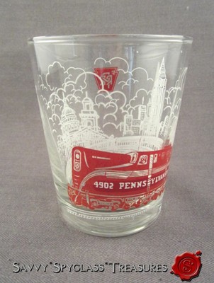 Vintage Libbey Glass Pennsylvania Rr Railroad Highball Tumbler Ebay