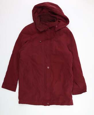 Eleganze Damen rote Jacke Mantel Größe 12 Reißverschluss