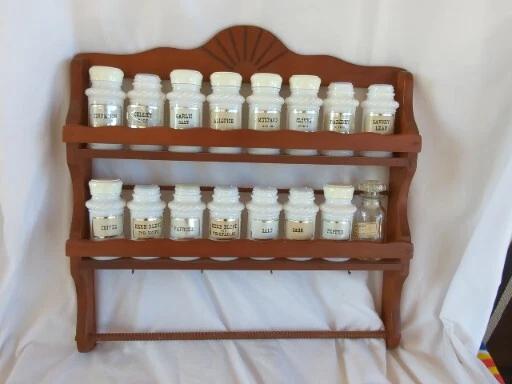 Glass Spice Jar Replacements for Kitchen Spice Rack, Empty Spice Jars Milk  