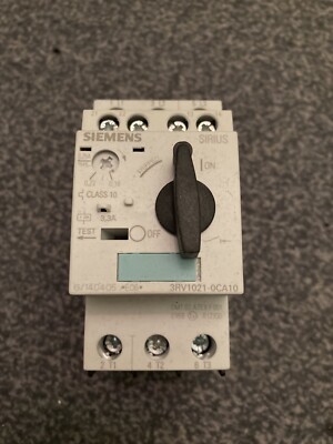 Siemens SIRIUS 3RV1021-0CA10 E:06 Leistungsschalter + 3RV1901-1E E:03