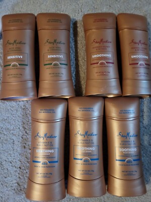 7 X SHEA MOISTURE ANTIPERSPIRANT DEODORANT 2 Sensitive 2 Smoothing 3 Soothing