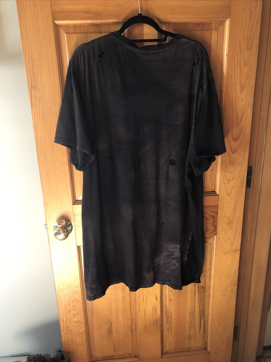Balmain Paris Mens TU Tiger Shirt Distressing Oversized