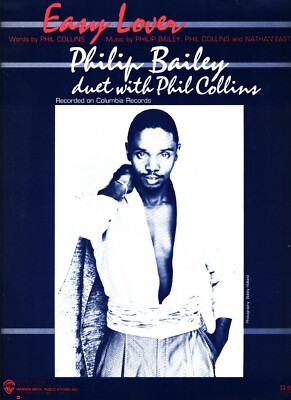 PHILIP BAILEY/PHIL COLLINS-EASY LOVER SHEET MUSIC-PIANO/VOCAL/GUITAR/CHORDS-NEW