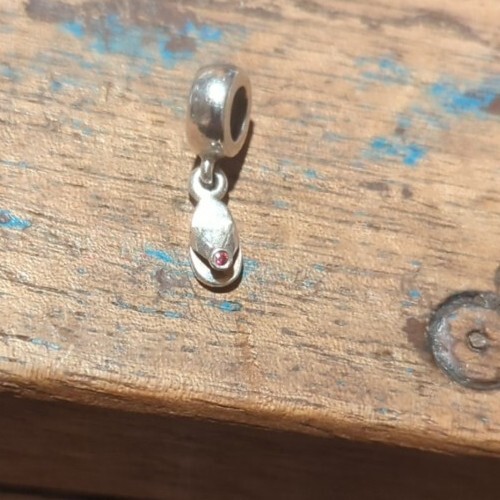 Pandora Solid Sterling Silver Beach Flip Flop Summer Dangle Charm