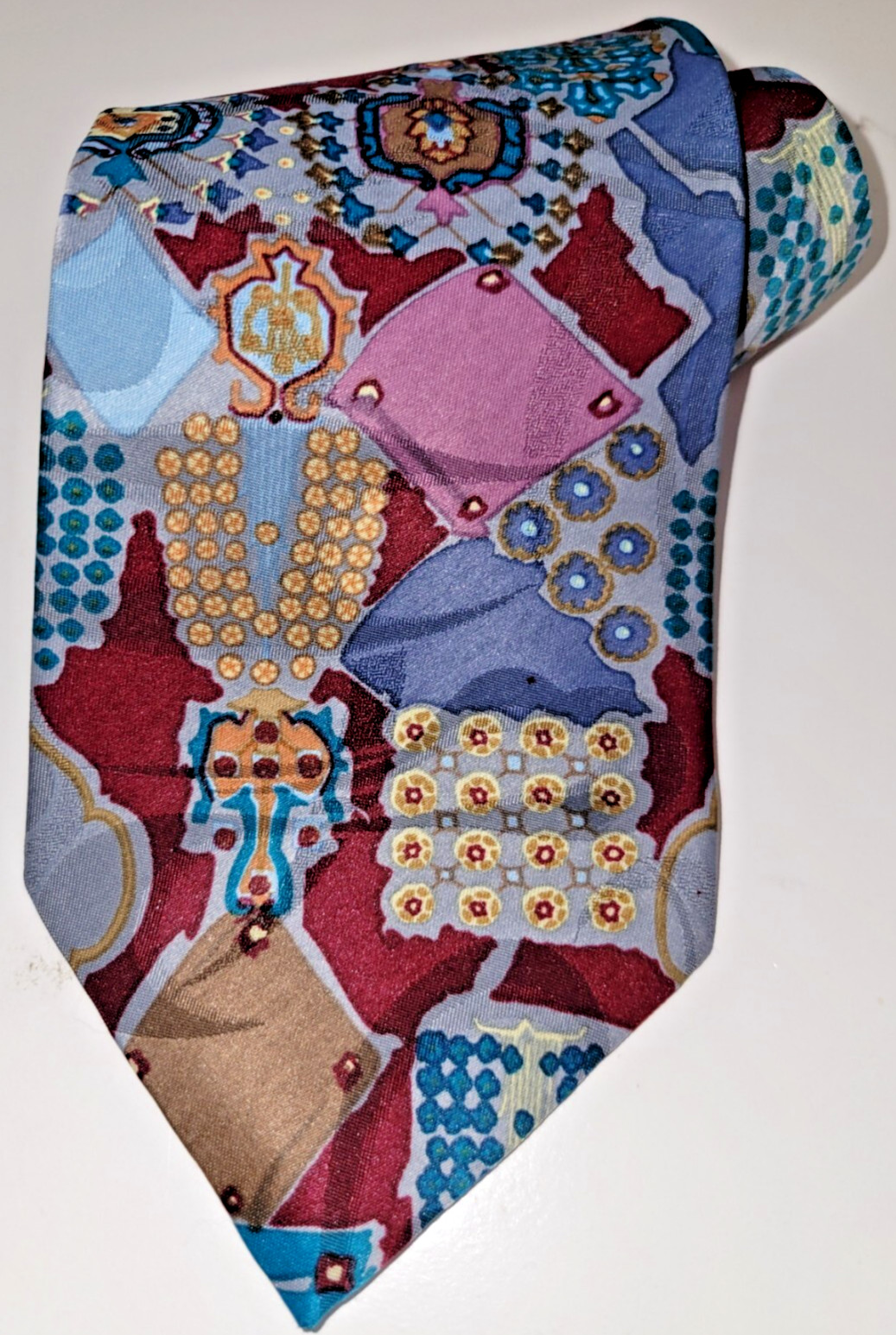 Stanley Blacker Patchwork Necktie Tie Vintage Mul… - image 1