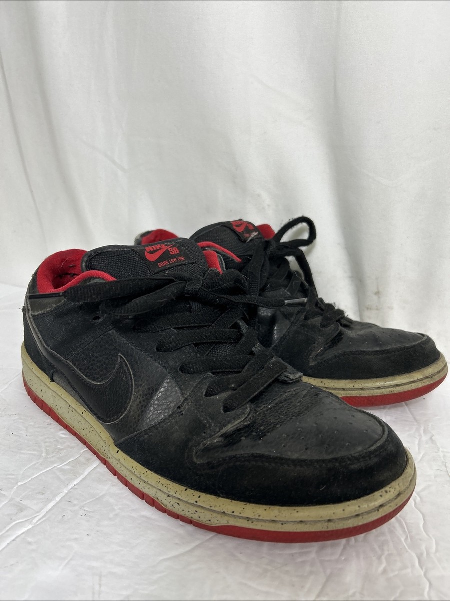 スニーカー Nike Dunk SB Low Black Cement 2015 Size 9.5 - Nike SB Dunk Low Pro Black Cement 2015 Bred Retro