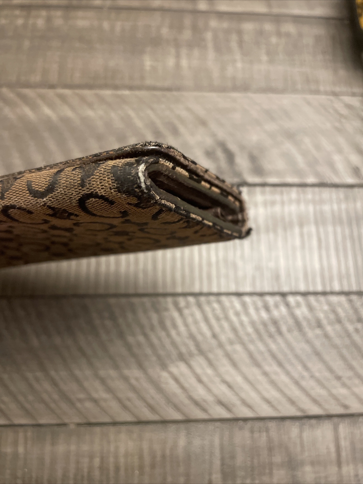 Celine Brown Canvas Monogram Long Snap Wallet - image 5