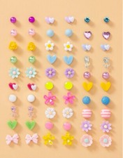 30 pairs of kids stud earrings