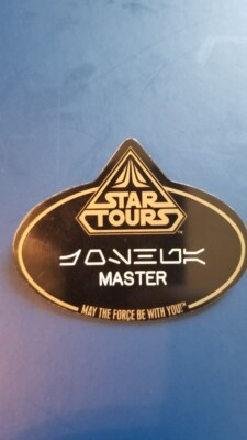 RARE Star Tours Name Tag Badge MASTER Star Wars Weekends 2013